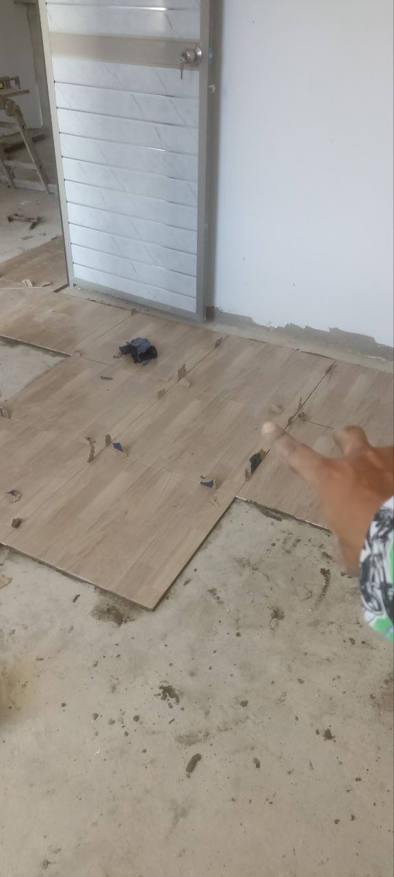 Instalación de baldosa - Vista completa